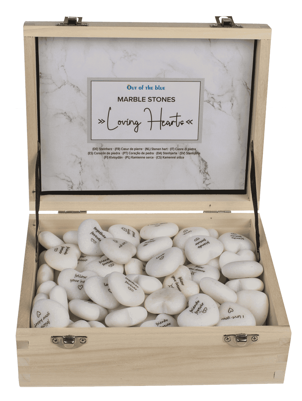 Loving Hearts, made of marble,