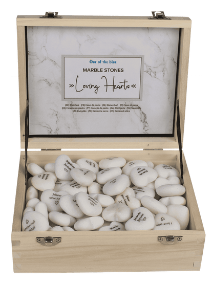 Loving Hearts, made of marble,