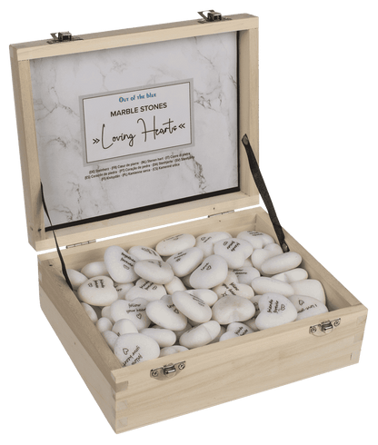 Loving Hearts, made of marble,