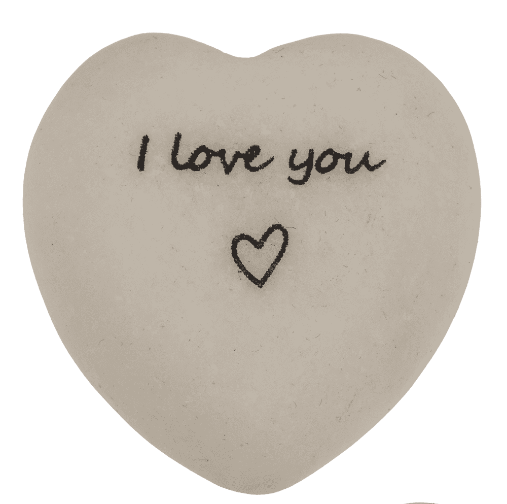 Loving Hearts, made of marble,