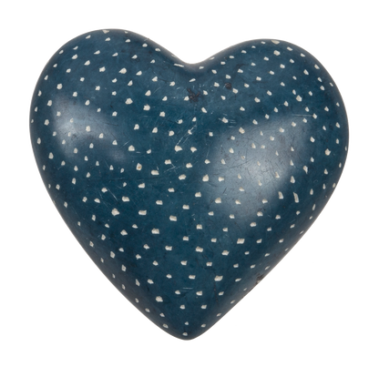 Soap Stones, Hearts, with engraving,