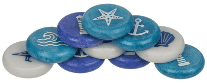 Printed marble stones, Maritime. 3,5 cm,