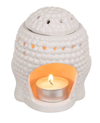 Oil burner, Buddha, with removeable lid,