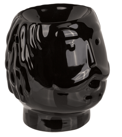 Oil burner, faces, ca. 11,5 x 11 x 12,8 cm