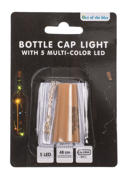 Bottle cap light with 5 multi-colour LED (incl.,