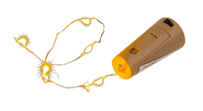 Bottle cap light with 5 warm white LED (including,