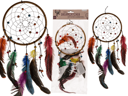 Multicoloured fabric Dreamcatcher,