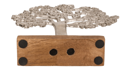 Silver colored tree of life,