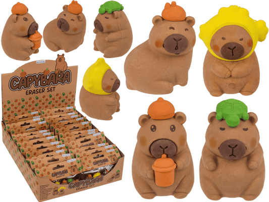 Eraser, Capybara, approx. 3,5 x 2 cm,