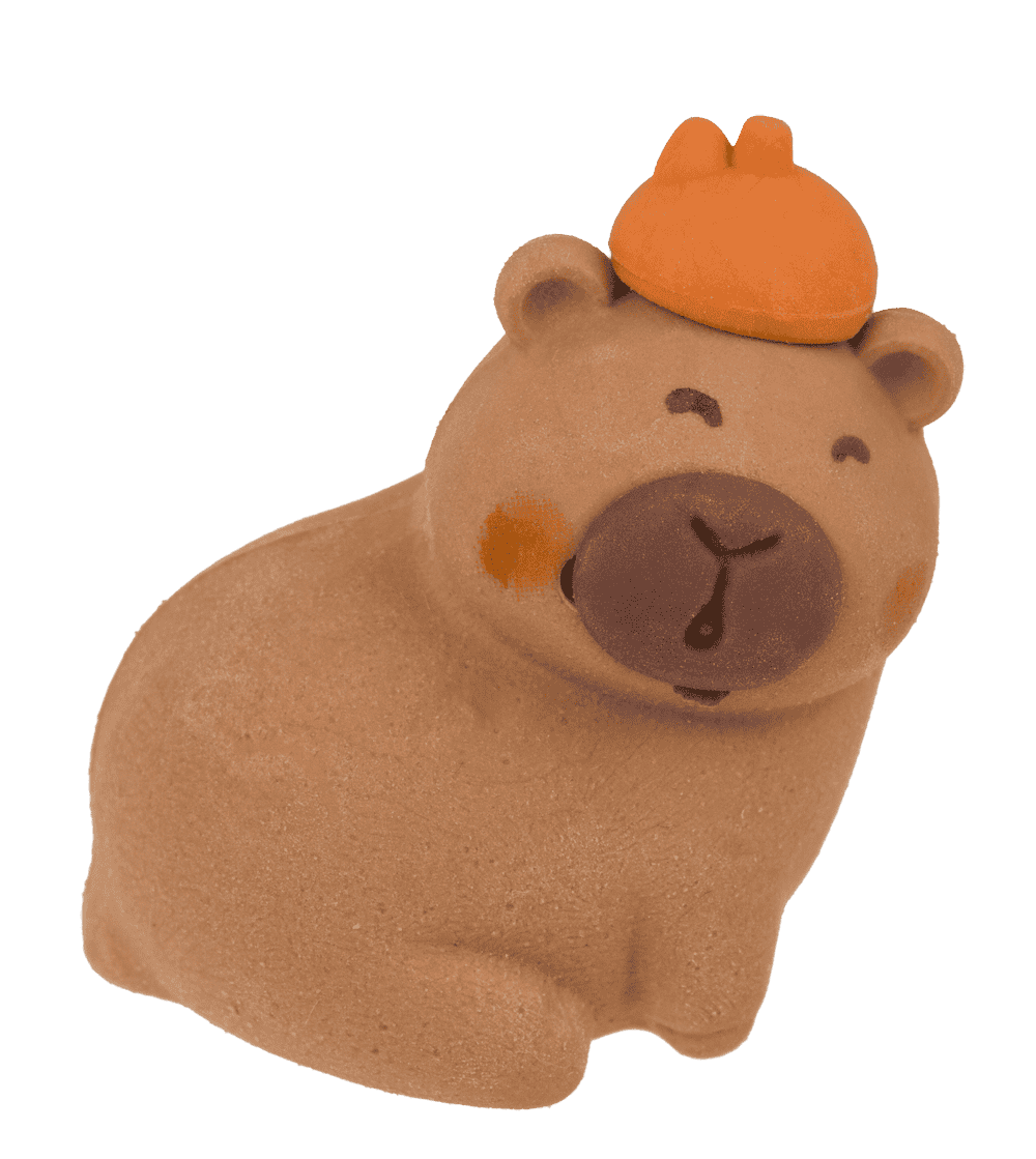 Eraser, Capybara, approx. 3,5 x 2 cm,