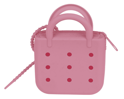 Charm purse, with zipper,