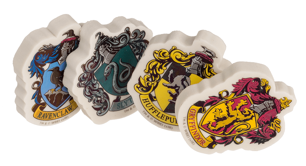 Eraser, Harry Potter, set of 4