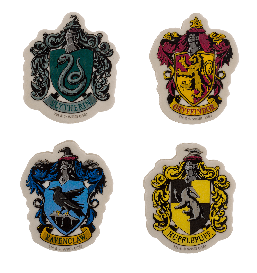 Eraser, Harry Potter, set of 4