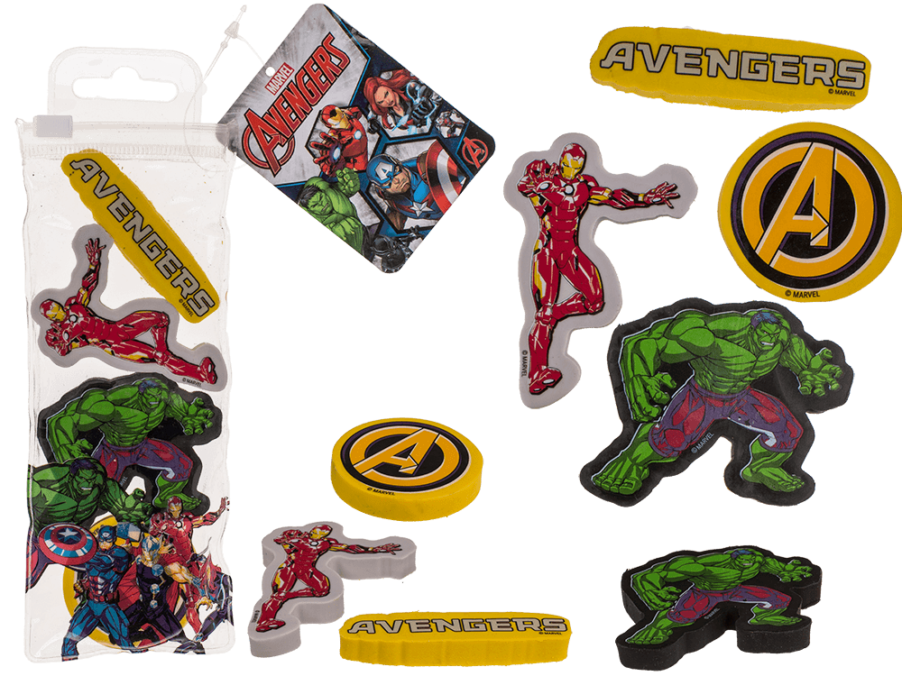 Eraser, Avengers, set of 4