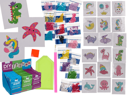 DIY Sticker,set of 12, 3 assorted