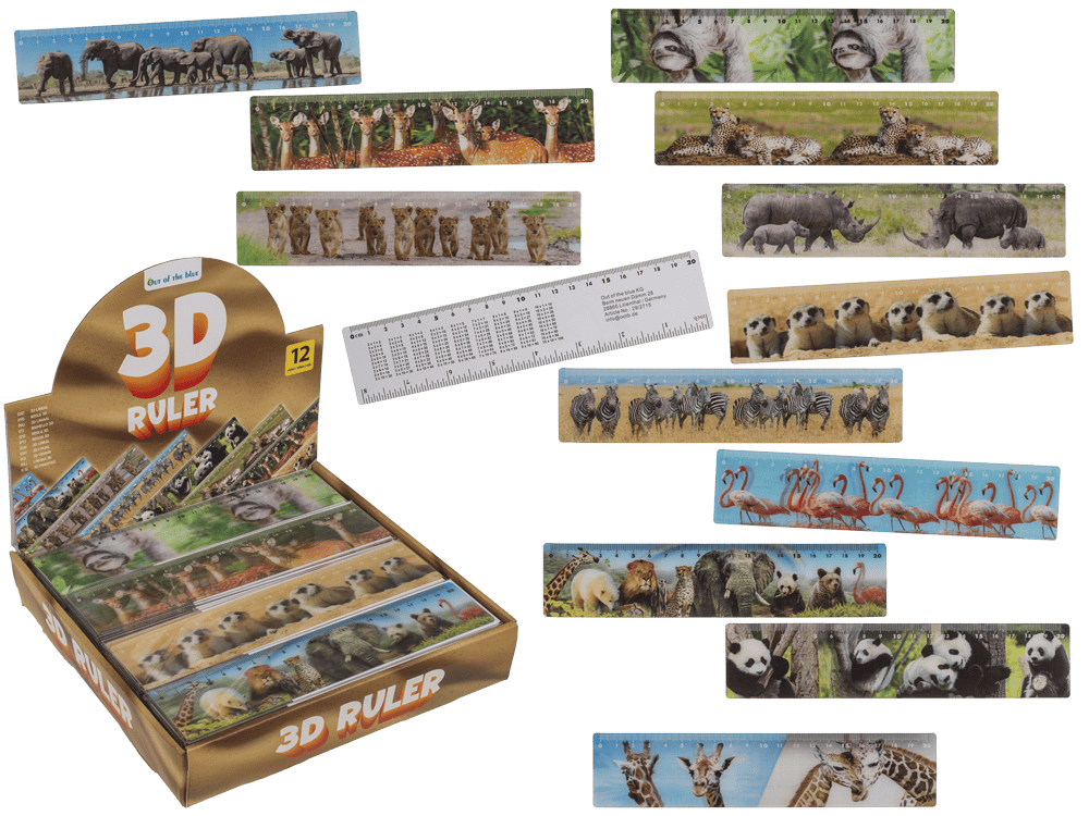 Ruler, Wildlife, 21 x 4,5 cm,
