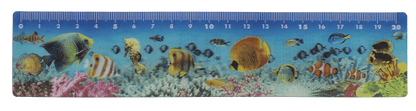 Ruler, Sealife, 21 x 4,5 cm,