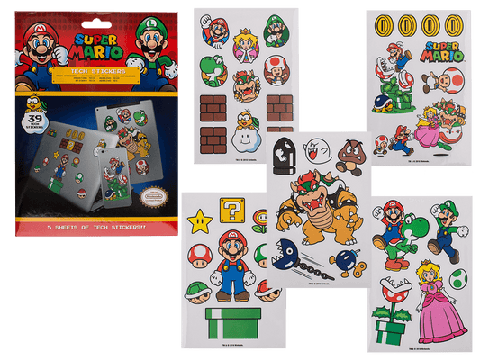 Tech Stickers Set, Super Mario