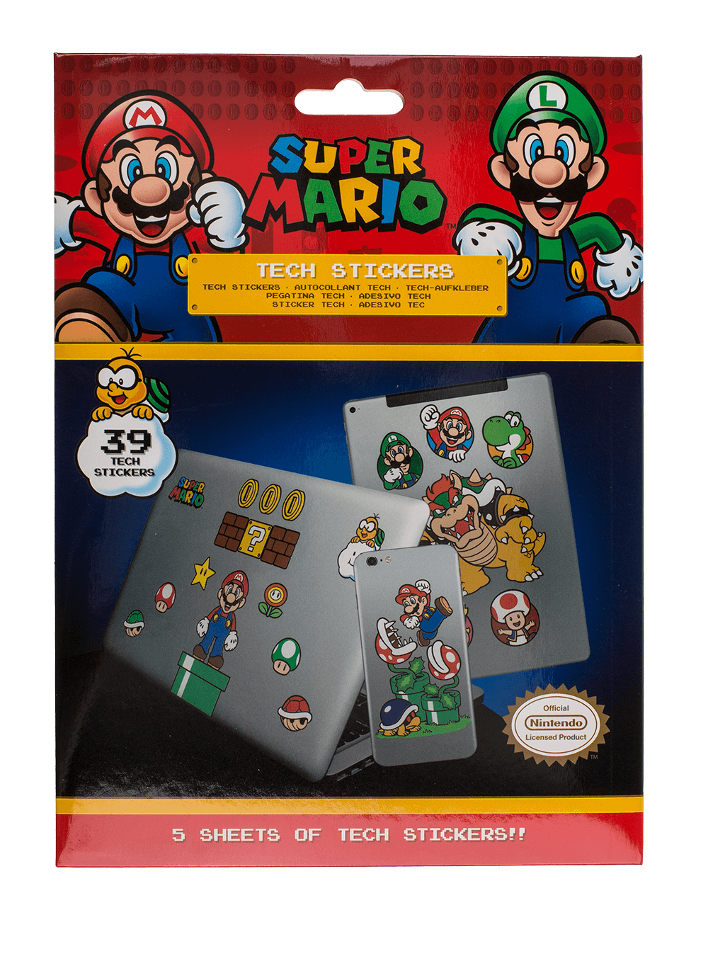 Tech Stickers Set, Super Mario