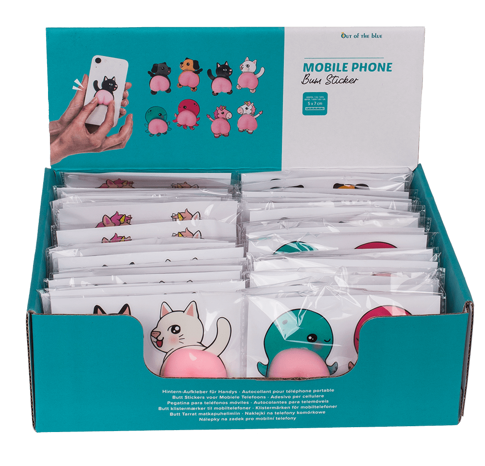 Mobile phone bum sticker, ca. 7,5 cm,