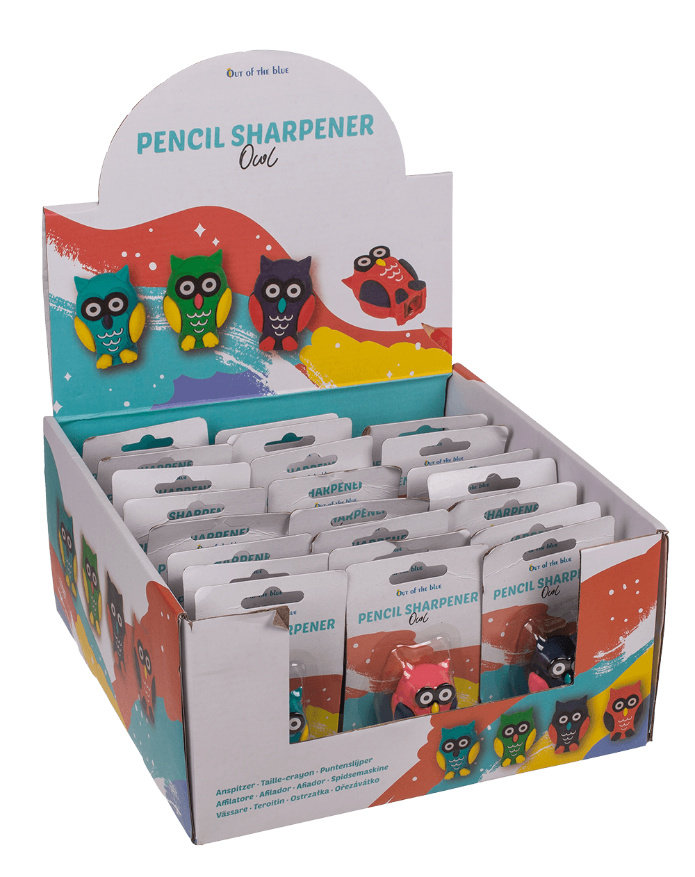 Sharpener, Owl, approx. 3,5 x 2,5 cm,