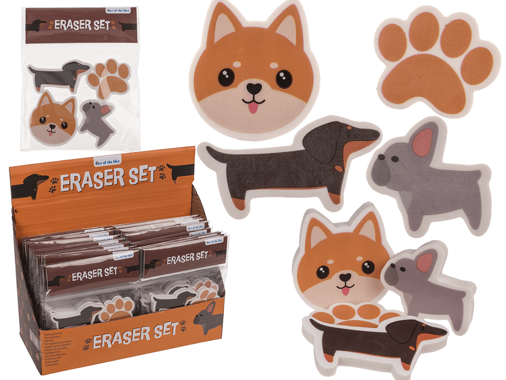 Eraser, Dog, approx. 12,5 x 6,5 cm,
