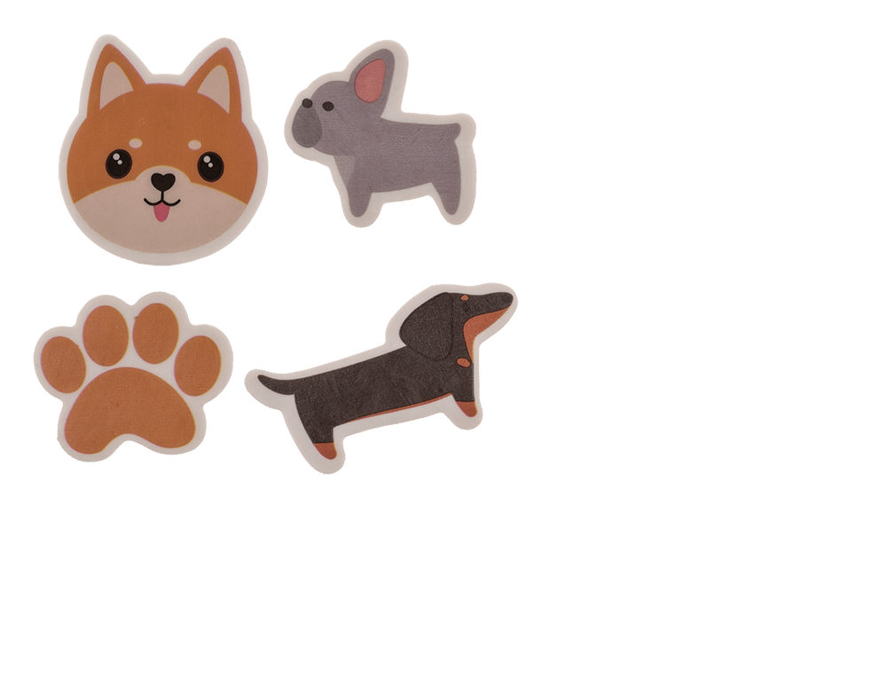 Eraser, Dog, approx. 12,5 x 6,5 cm,