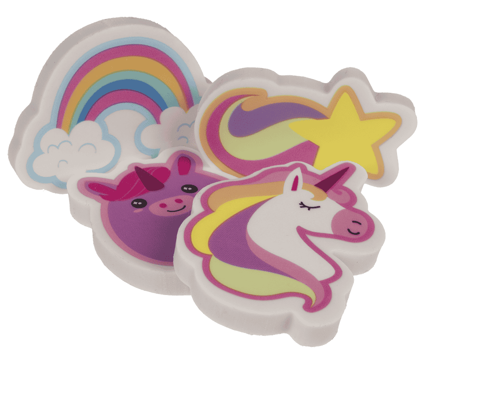 Eraser, Unicorn, approx. 5 cm,
