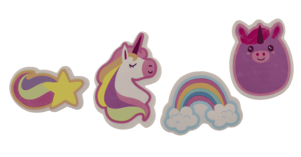 Eraser, Unicorn, approx. 5 cm,
