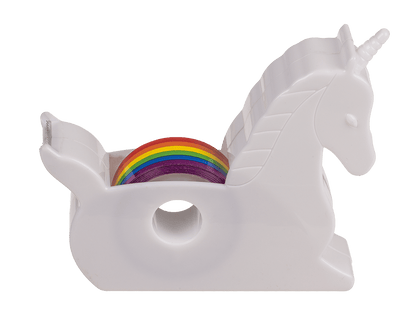 Unicorn Tape Dispenser, with Rainbow tape,