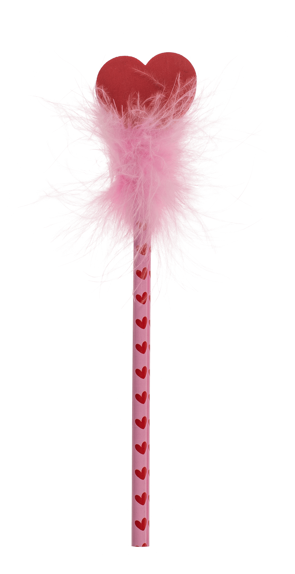 Pencil with eraser, Fluffy Heart,