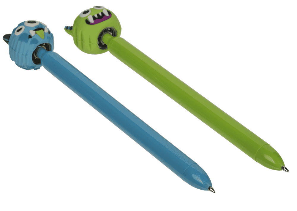 Pen, Monster, with spinning topper,