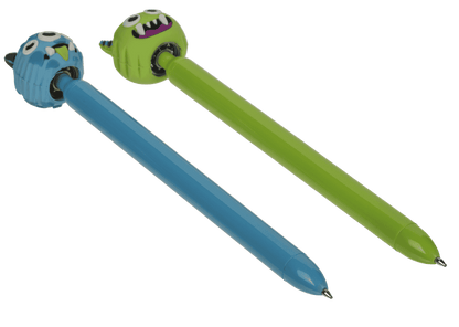 Pen, Monster, with spinning topper,