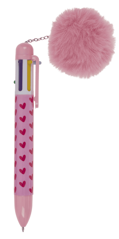 Ball Pen with 6 coloured cartridges,