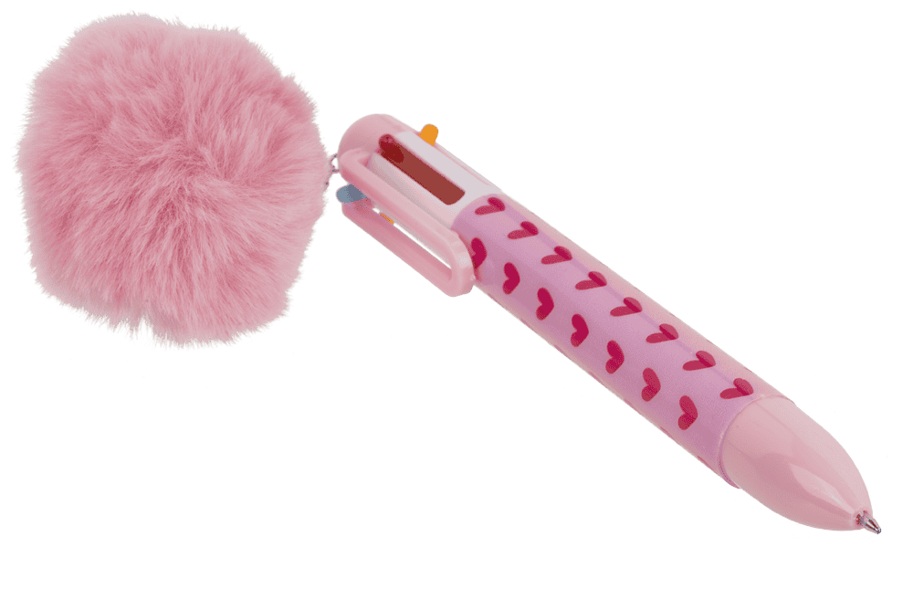 Ball Pen with 6 coloured cartridges,