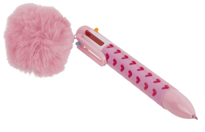 Ball Pen with 6 coloured cartridges,