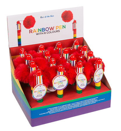 Ball Pen with 6 coloured cartridges,