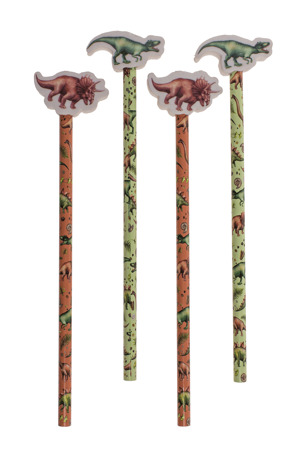 Pencil with eraser, Dinosaur,