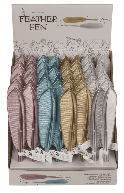 Pen, Feather, approx. 21 cm,