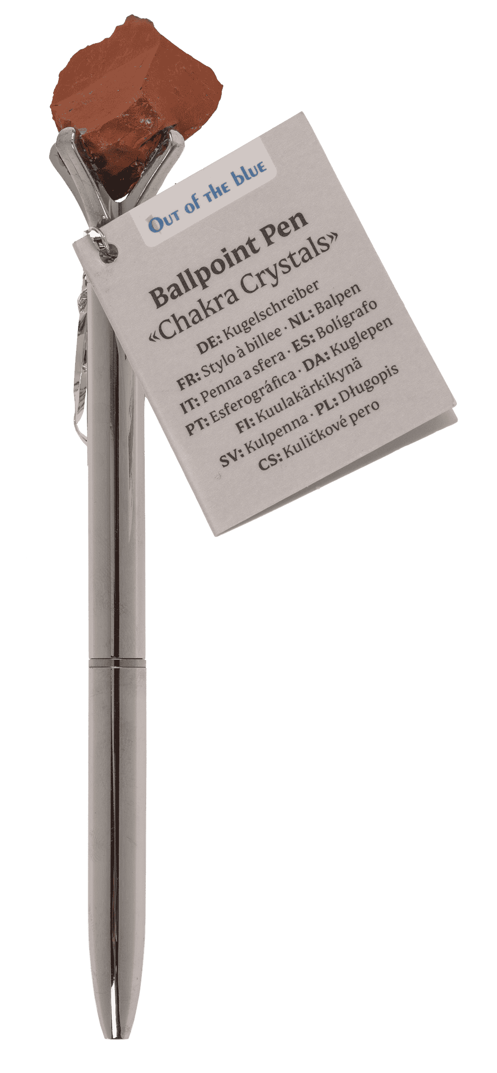 Gemstone Ballpoint Pen, Chakra Crystals,