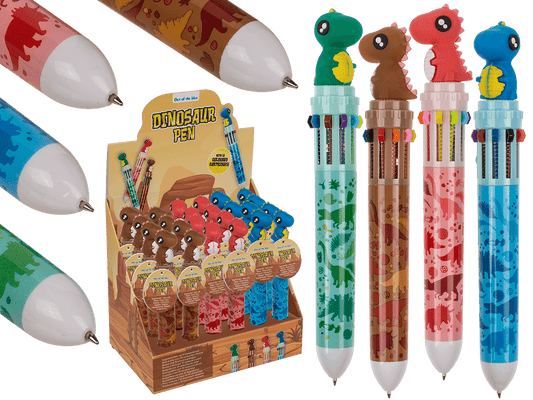 Ball Pen with 10 coloured cartridges,