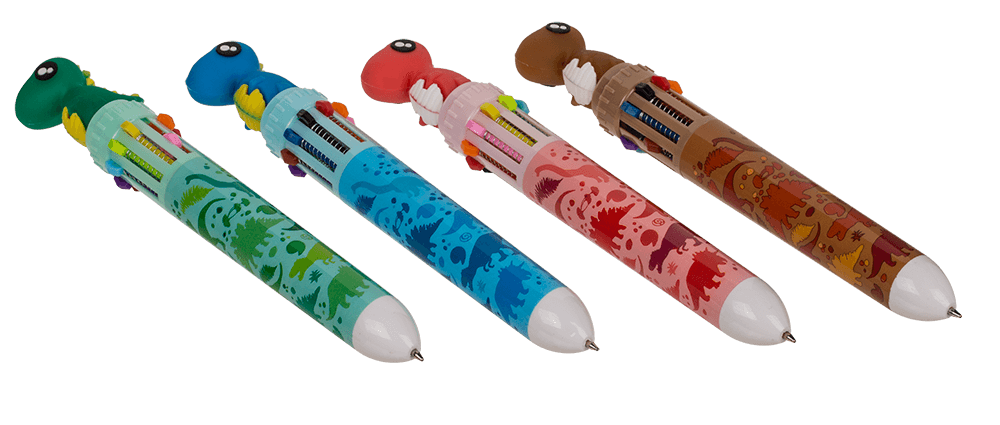 Ball Pen with 10 coloured cartridges,