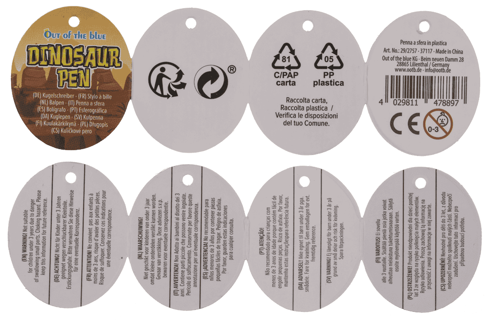 Pen, Boxing Dinosaur,