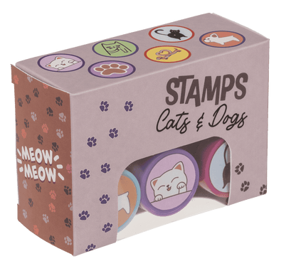 Stamps, Cats and Dogs, 2,5 cm.
