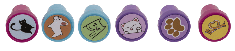 Stamps, Cats and Dogs, 2,5 cm.