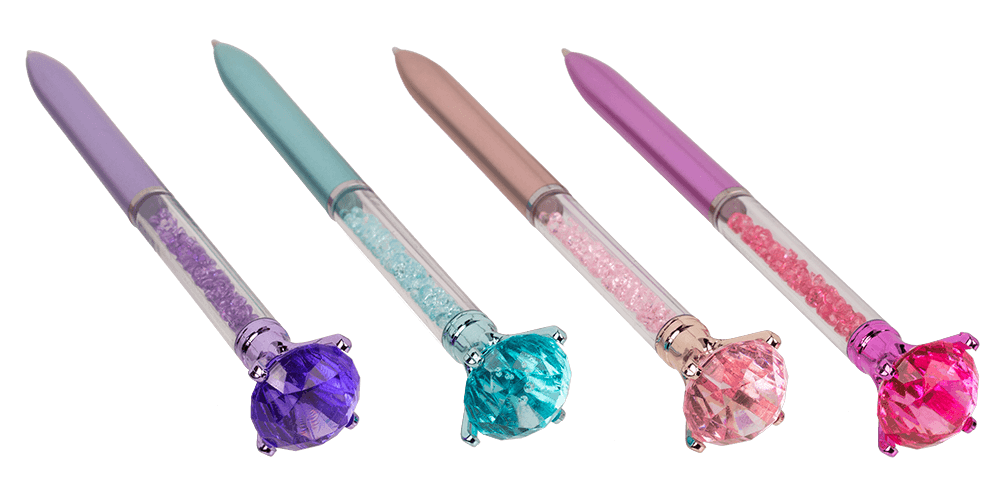 Pen with crystals, 16 cm,