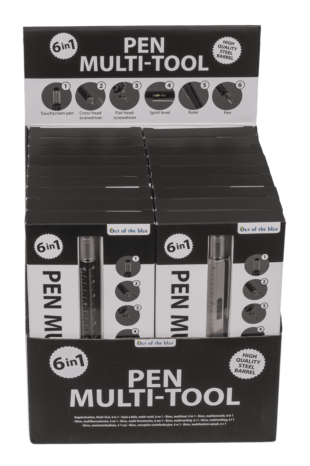 Pen, Multi-Tool, 6 in 1, 15 x 1,5 cm,