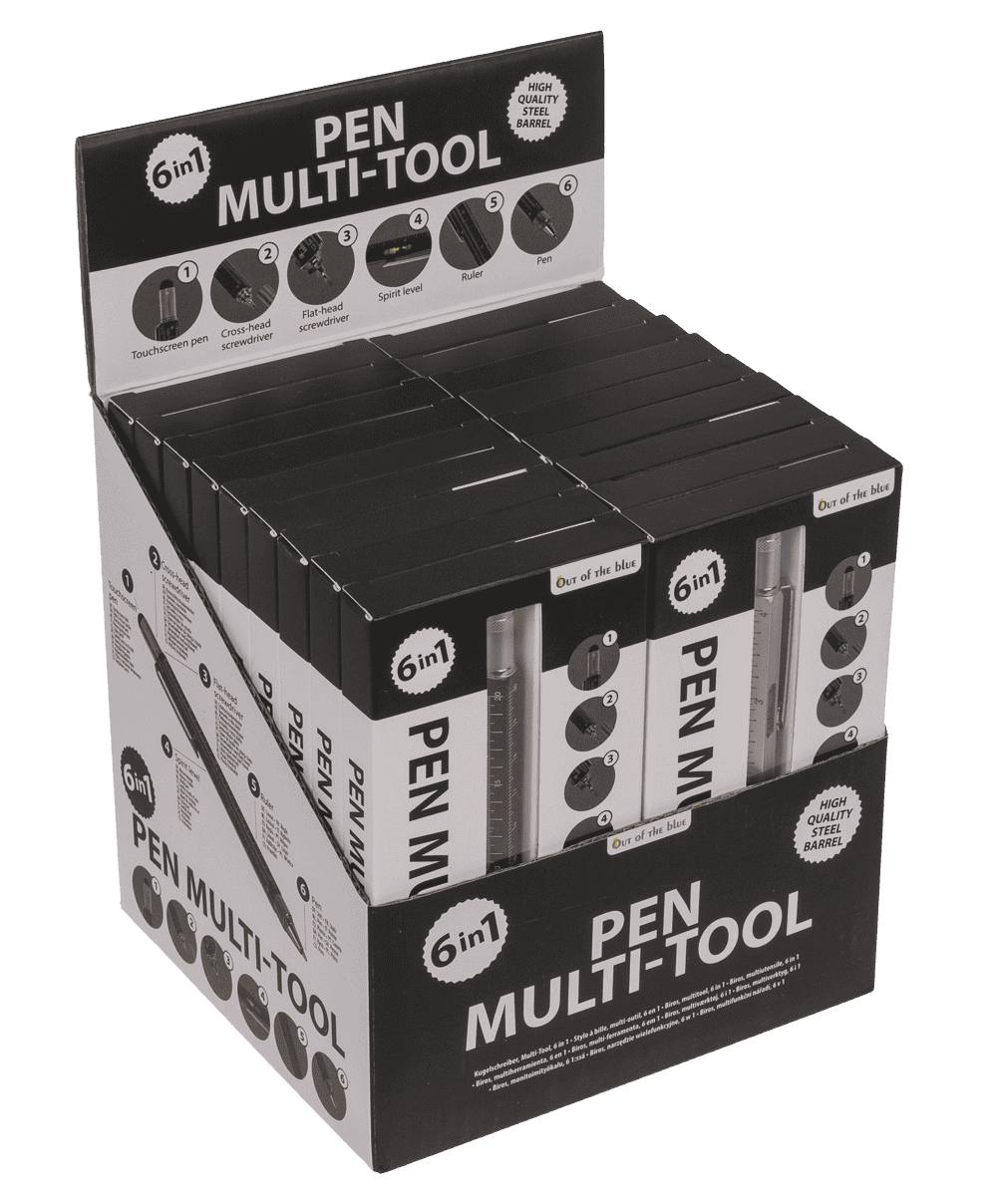 Pen, Multi-Tool, 6 in 1, 15 x 1,5 cm,