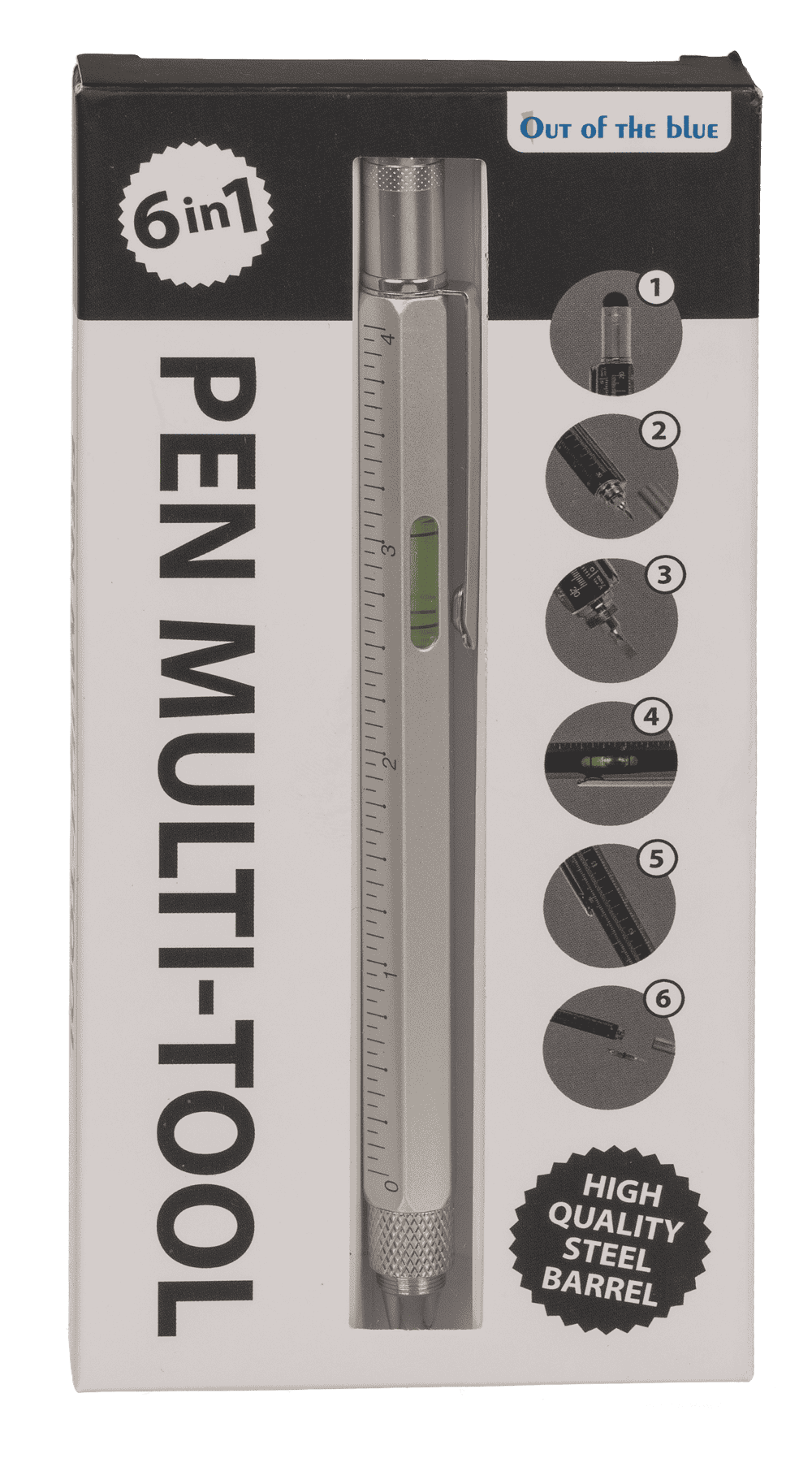 Pen, Multi-Tool, 6 in 1, 15 x 1,5 cm,