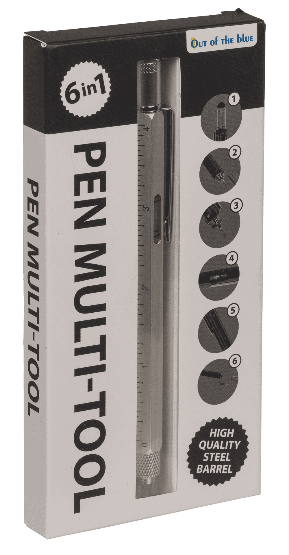 Pen, Multi-Tool, 6 in 1, 15 x 1,5 cm,